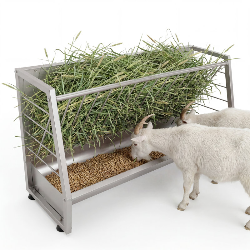 60 Gallon Goat Hay Feeder, 5 ft