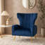 Chaise d'appoint avec pieds en métal, fauteuil rembourré, fauteuil simple pour petits espaces-1773577963