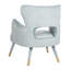 Velveteen Velvet Wingback Chair-281974217
