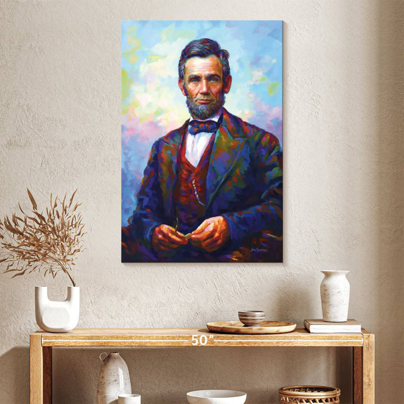 Abraham Lincoln I, H 39 po x l 26 po