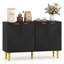 Buffet 47 "avec 4 portes cannelées et chevrons-102907061