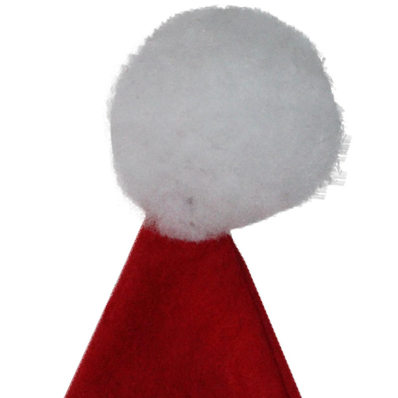 Accessoire de costume de père Noël rouge et blanc unisexe pour adulte - taille unique