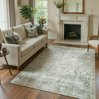 Tapis lavable rétro Tribal Cashmere