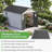 Patio Plastic Portable Outdoor Storage Shed with Deck-127386046