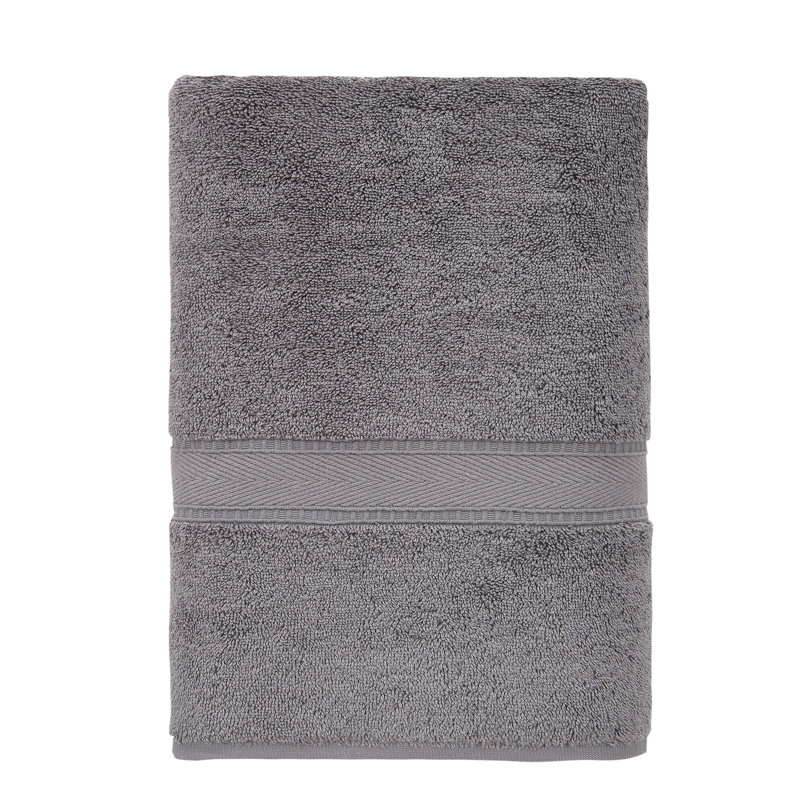 Comerford Luxury Turkish Cotton Bath Towel, Dark Gray