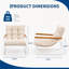 Chaise d'appoint moderne, fauteuil de salon confortable avec structure en métal-1864117422