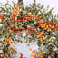 24" Artificial Eucalyptus Berry Thanksgiving Fall Front Door Wreath
