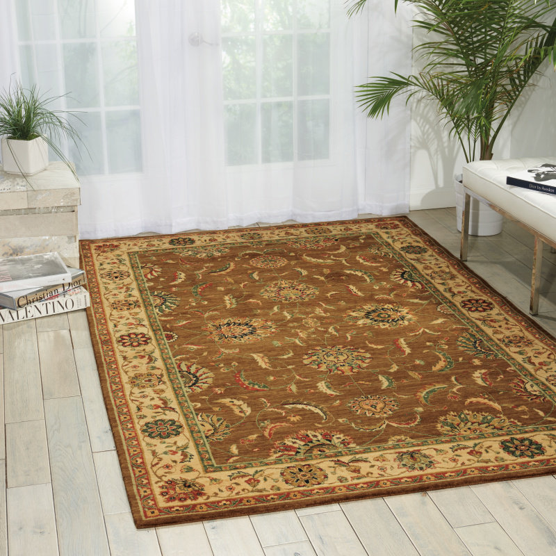Crownover Wool Oriental Indoor Rug, Rectangle 5'6" x 8'3"