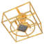 Rome 4 - Light 15" Caged Square / Rectangle Flush Mount-88235167-88235168