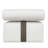 Keera White Armless Outdoor Sofa