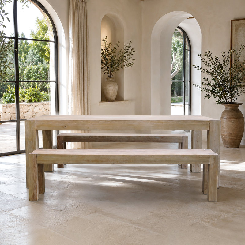 Table à manger Napa, Napa Dining Table in Rustic Grey Wash