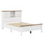 Ensemble de lit plateforme Farmhouse avec tête de lit, station de charge et table de chevet et commode-1614412176