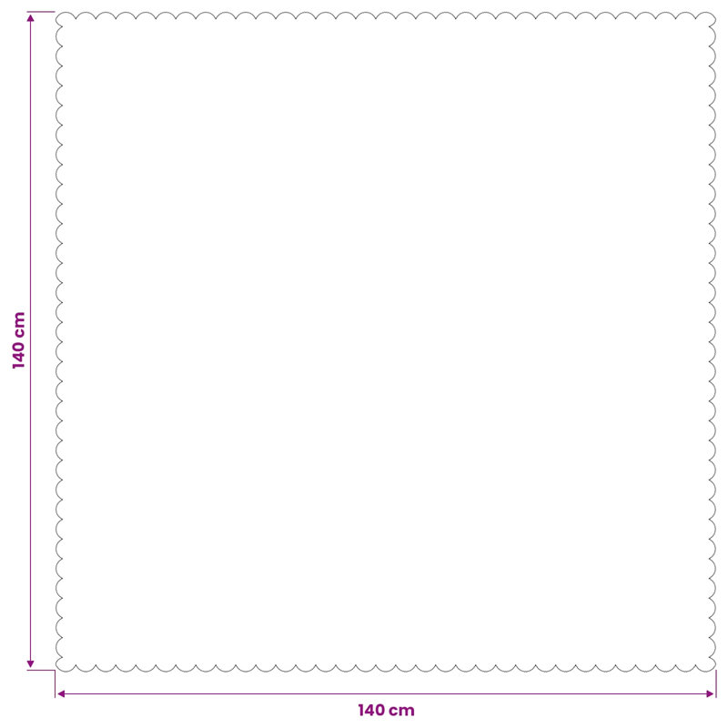  Table Cloth Dining Cover Kitchen Tablecloth Living Room Modern Jacquard, 140cm L, White