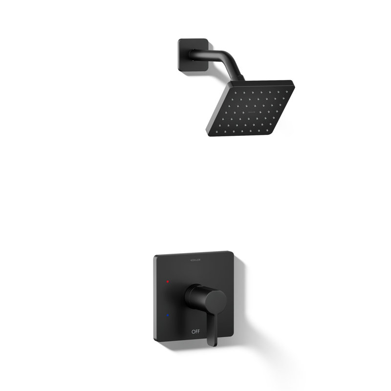 Parallel Rite-Temp Shower Head, 1.75 GPM, Matte Black