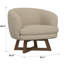 Fauteuil d'appoint pivotant beige-1536030392