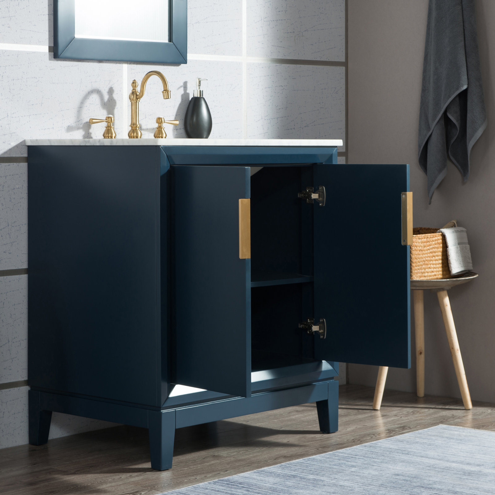 Belmar 30'' Single Bathroom Vanity, Monarch Blue