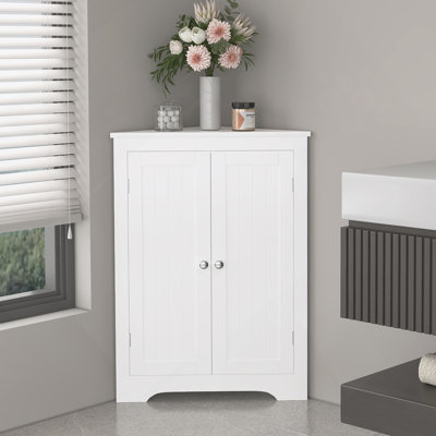 Armoire de plancher au sol avec 2 portes et tablettes réglables