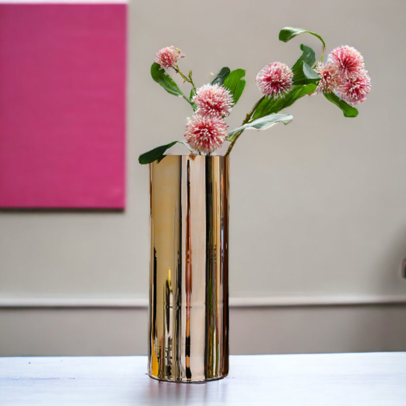 Gonta Glass Table Vase, Medium, Gold