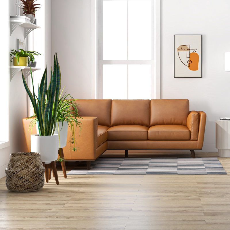 Comerford Upholstered L-Shaped Sectional Symmetrical