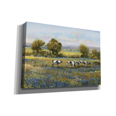Field Of Cattle I' By Tim O'toole, Canvas Wall Art -  Rosalind Wheeler, 09825B184BC74104A56034CF42670AC0