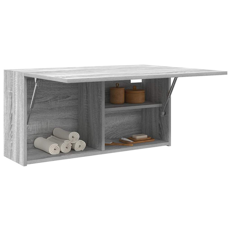 Stergios Wall Bathroom Cabinet, Grey Sonoma