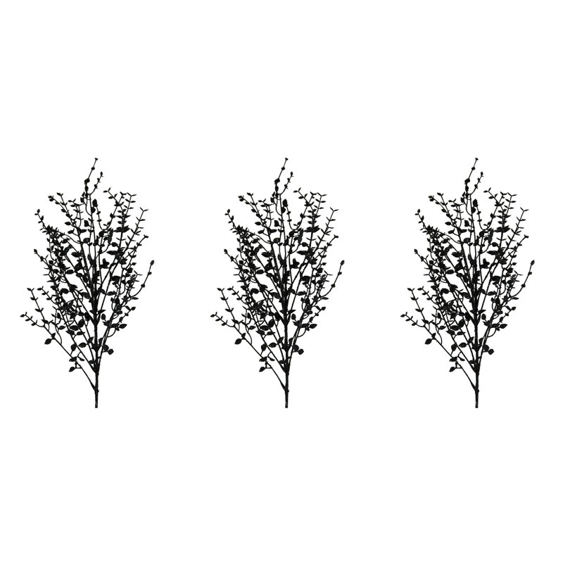 Paillettes thé feuille de noël, Noir