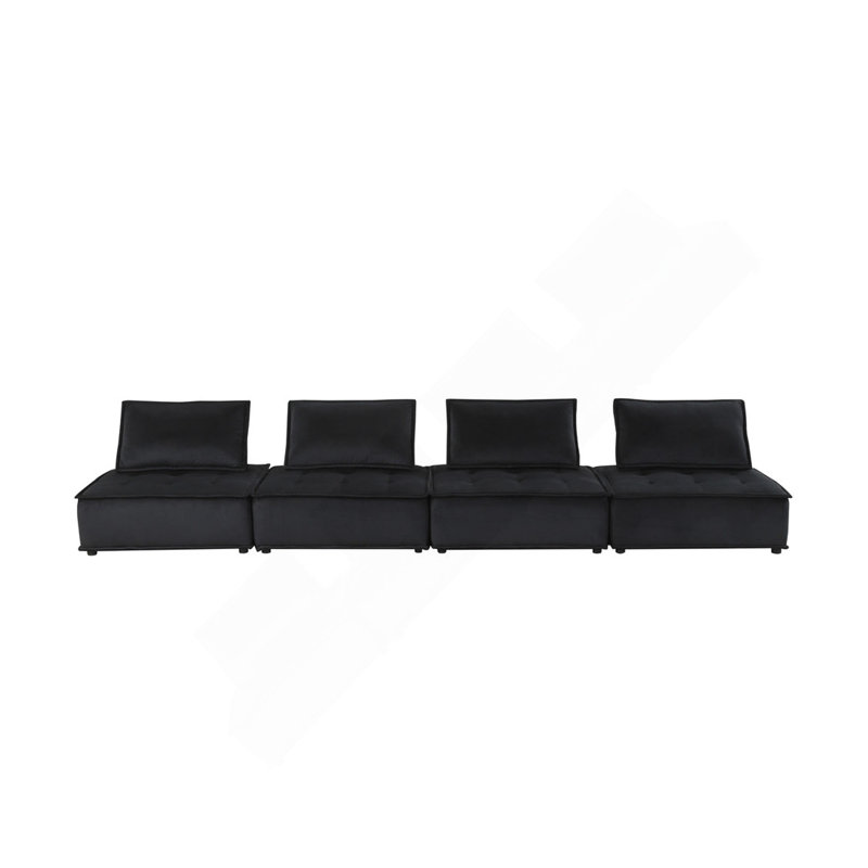 Comfortable Velvet Modular Sofa