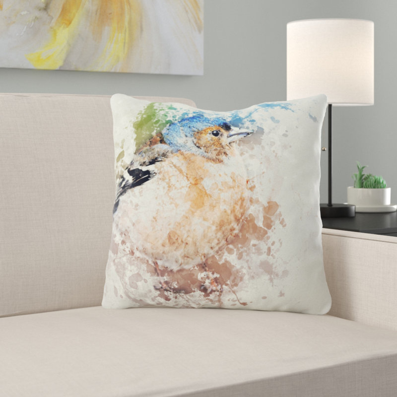 Housse et insert de coussin extérieur Woolridge Birds, Microsuède, Intérieur