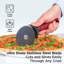 Coupe-pizza robuste Deiss Lux avec trancheuse à roue tranchante en acier inoxydable