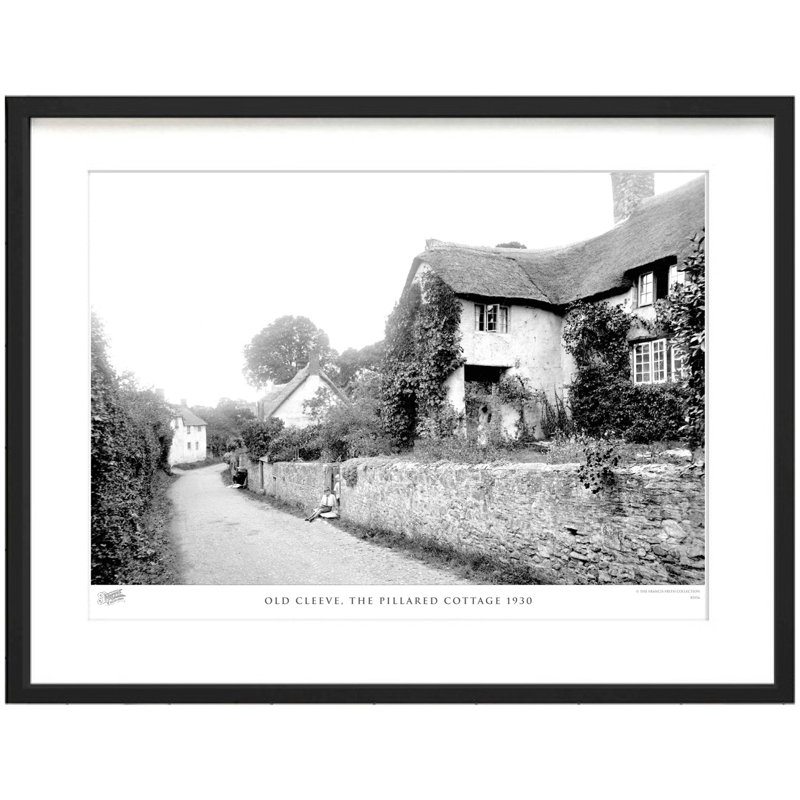 Old Cleeve, The Pillared Cottage 1930 - Single Picture Frame Print, 28cm H x 36cm W x 2.3cm D