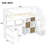 Wood Twin Size Loft Bed With Built-In Desk, LED, Storage Shelves, Cabinets And Staircase-1570490170