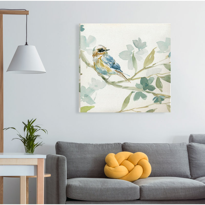 " Spring Melody I ", 16" H x 16" W x 1.5" D, Wrapped Canvas