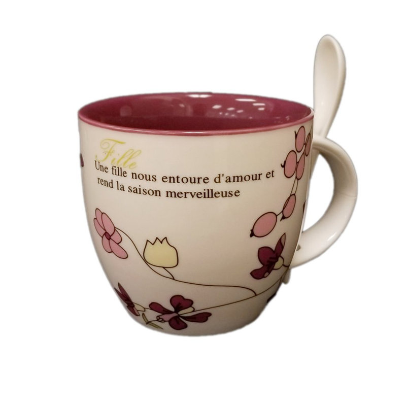 Ensemble de grande tasse à café 2 pièces fille Becerra