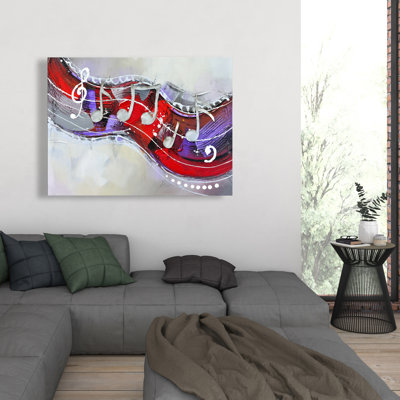 Symphonie - Toile grise contemporaine pour la décoration intérieure