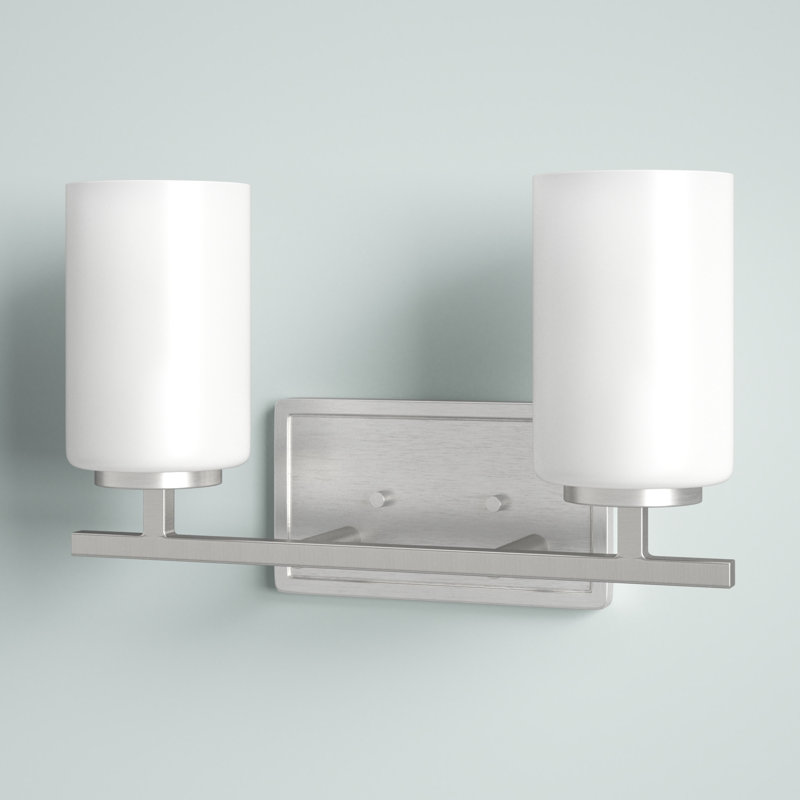 Charvic Light Dimmable Vanity Light, Brushed Nickel, 2