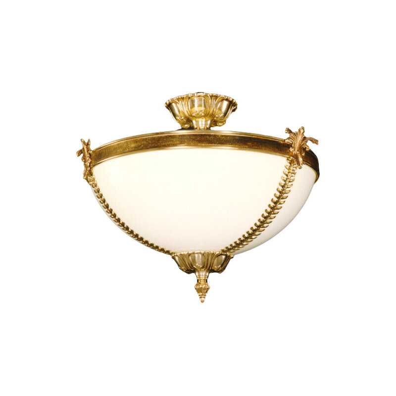 Cowden Acrylic Semi Flush Mount, Antique Silver