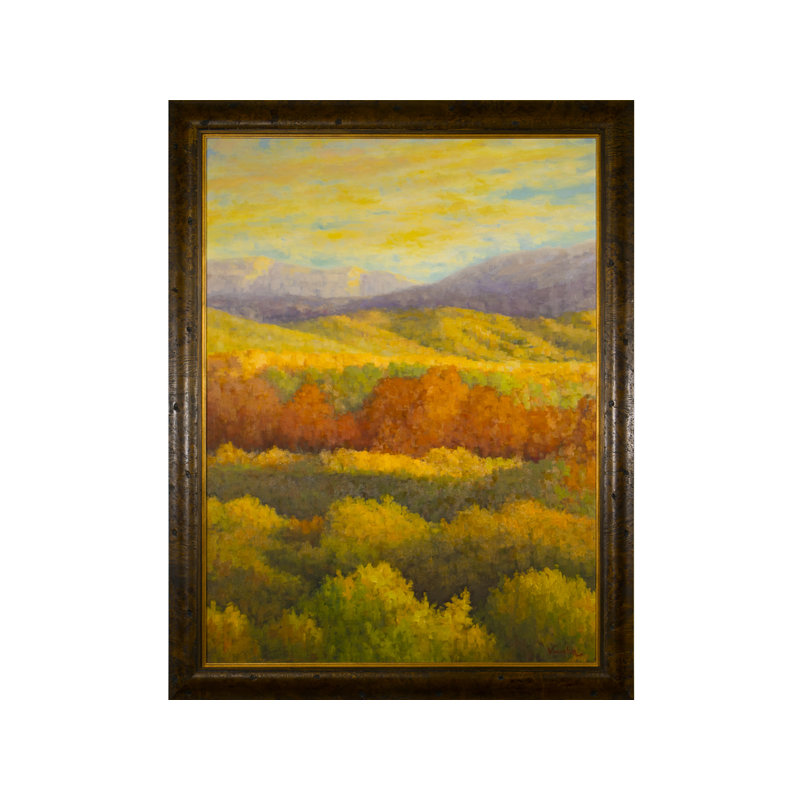 Ribbons Of Gold Print by Vaughn