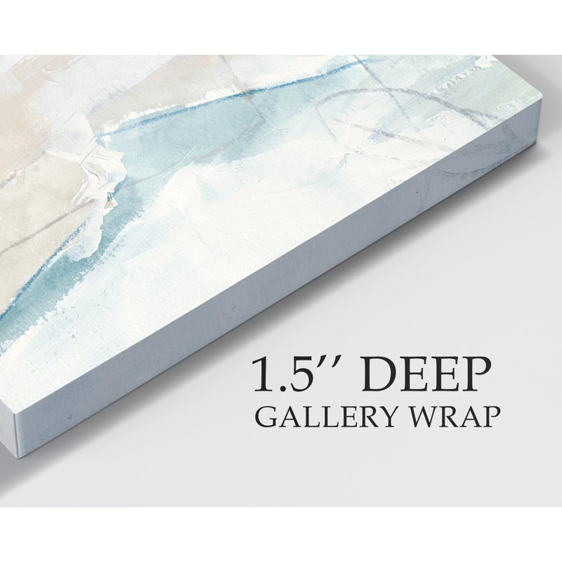 « pebble coast iii »-reproduction d’art sur toile, H 10 po x l 10 po x P 1,5 po, Toile tendue