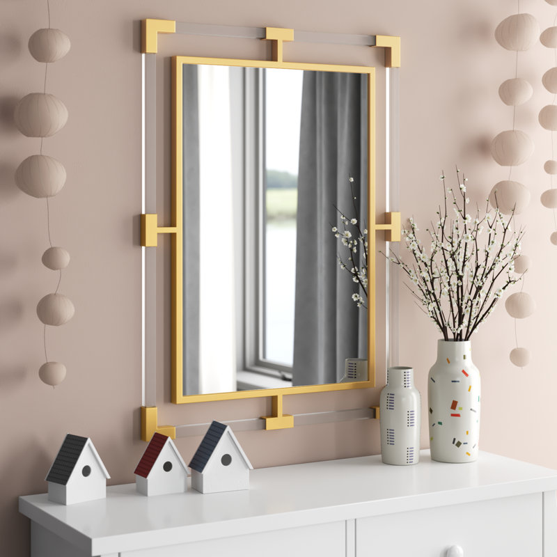 Aundrae Wall Mirror, Gold