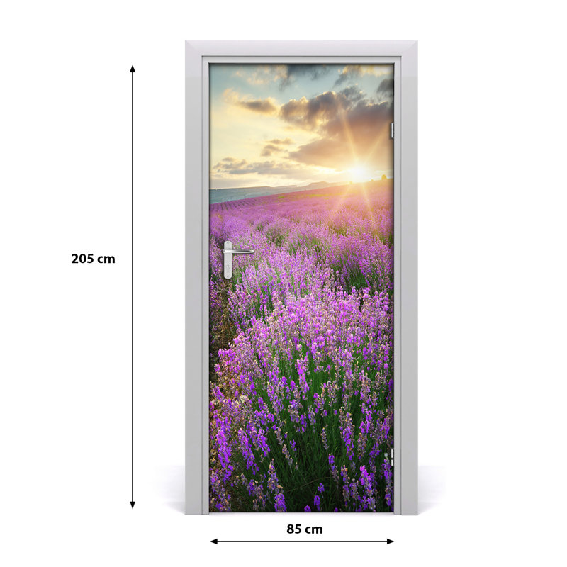 Field Of Lavender Door Decal