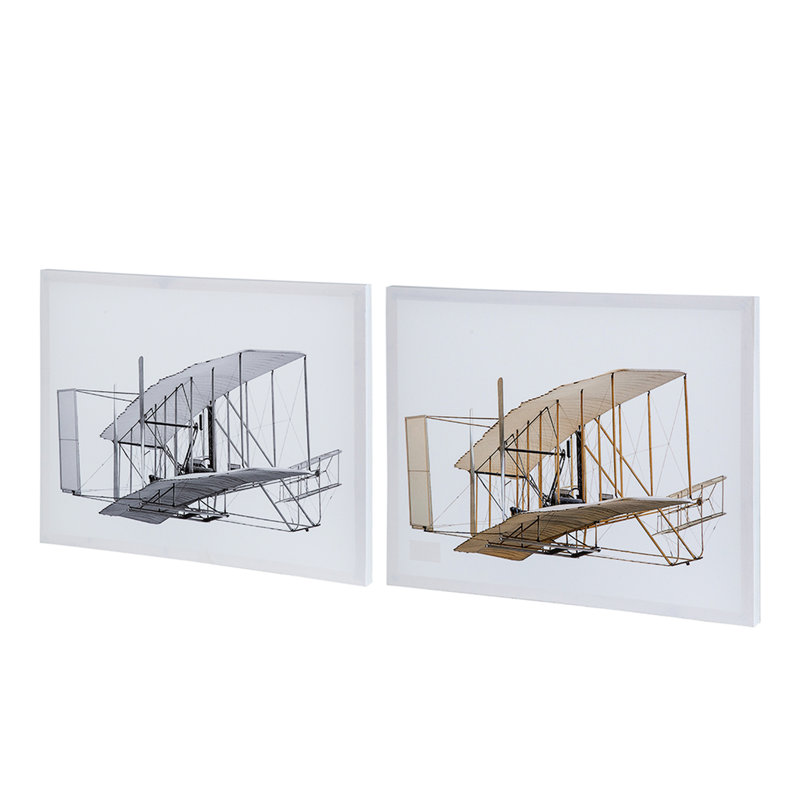 Large Rectangular Wall Decor For Home Interior - Living Room Bedroom Office 2Pcs Decorations Hallway