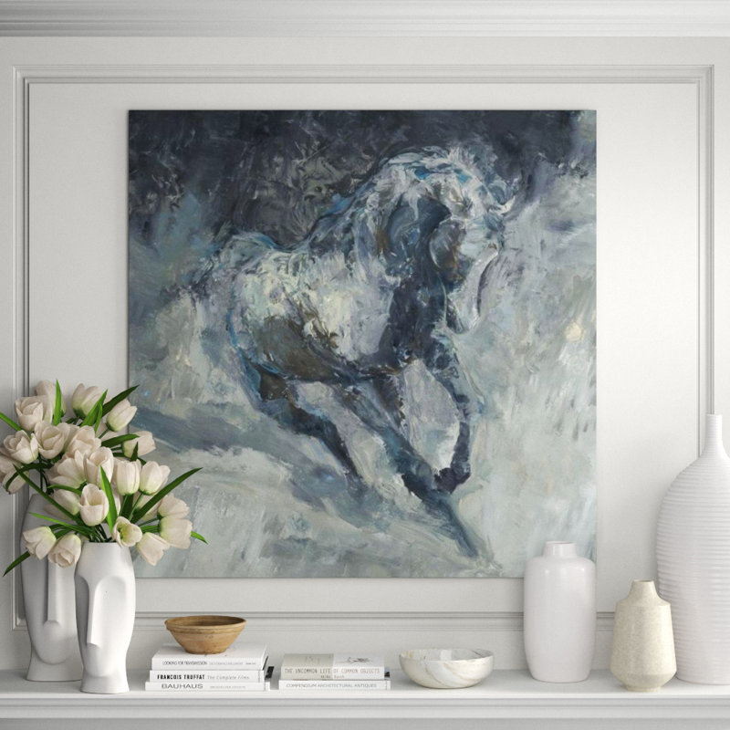Carried Away Painting by D’Alessandro Léon, Knife Gel, 47" H x 47" W