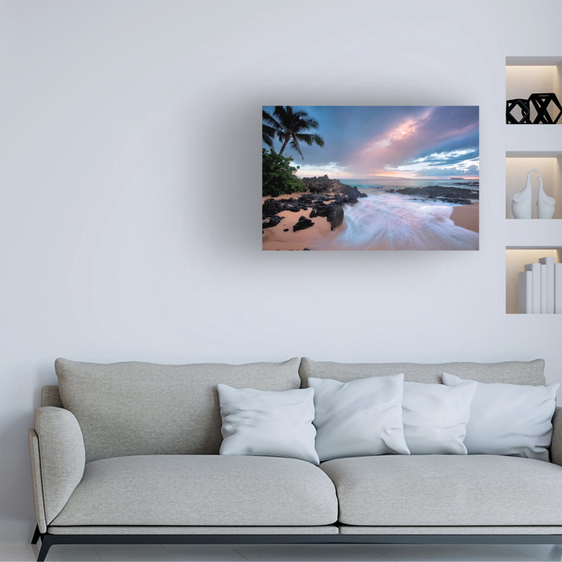 «Palms 13» par Dennis Frates - photographie sur toile tendue, H 16 po x l 24 po x P 2 po