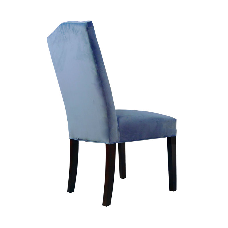 Kedarnath 17'' H Upholstered Dining Chair, Steel Blue