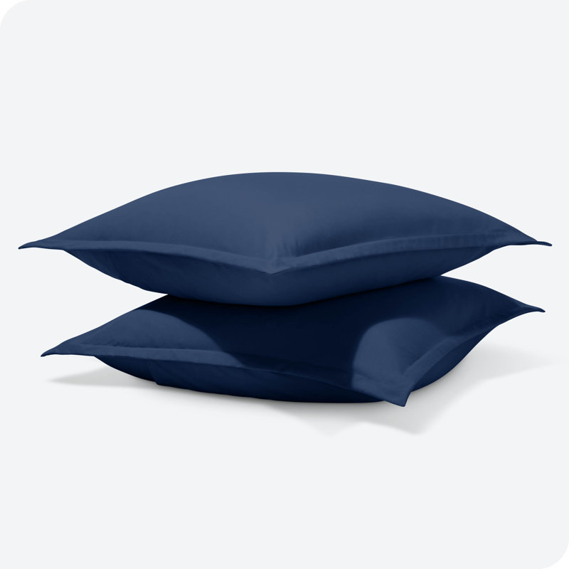 Ultra-Soft Pillow Sham Set, Dark Blue, Euro