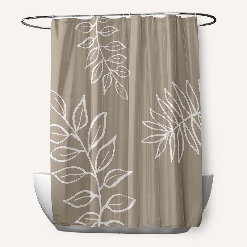 Rideau de douche Agnant, Beige / Ivoire