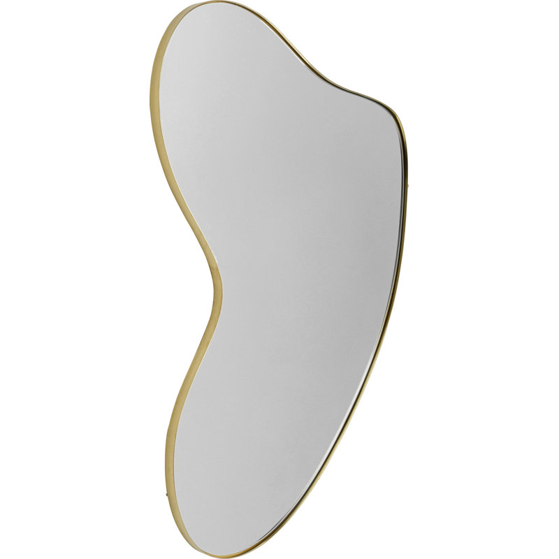 Wall Mirror Shape Brass 110x120cm