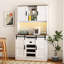 Armoire de rangement en bois avec porte de grange coulissante