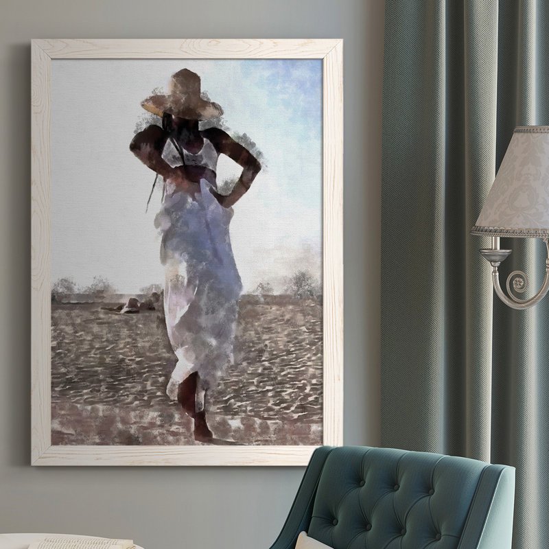 Aubriauna Her Dance I, reproduction d'art sur toile, H 43,5 po x l 31,5 po x P 1 po, Blanc