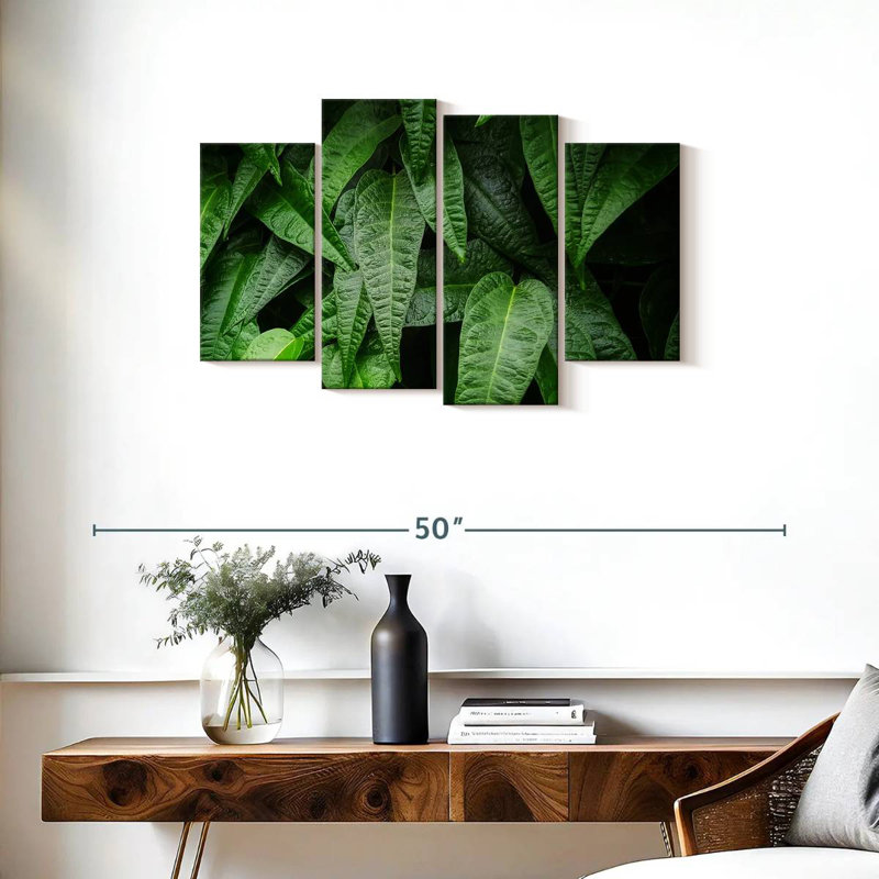 Harnek feuilles de plantes fraîches, H 22 po x l 36 po